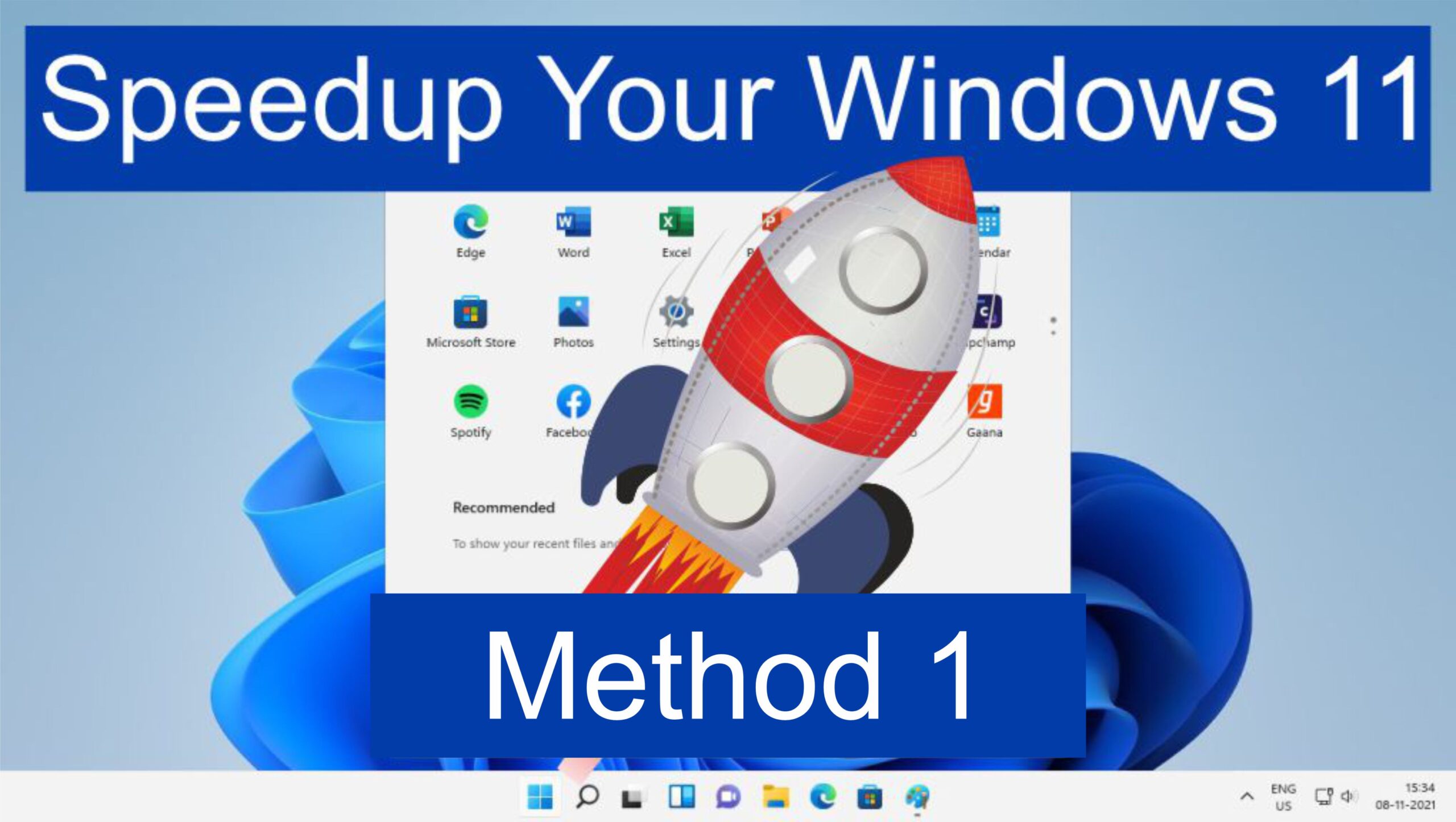 speedup windows 11 Method 1